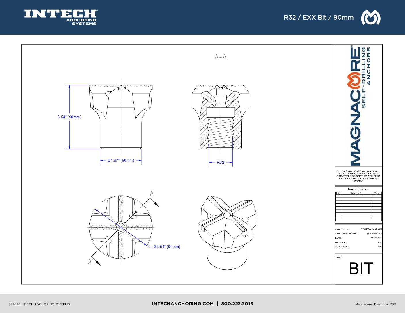 R32 90mm EXX Bit