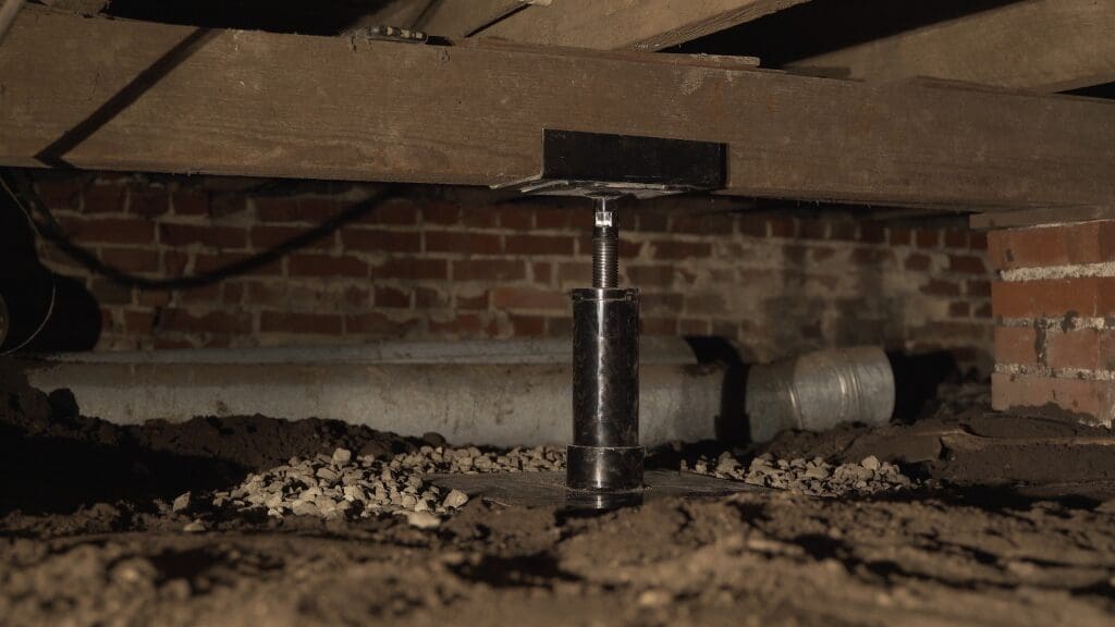 Diagram illustrating the installation of a copper ground rod and wire connection for a lightning protection system, with text explaining that ground resistance should be less than 10 ohms for effective lightning energy dissipation.