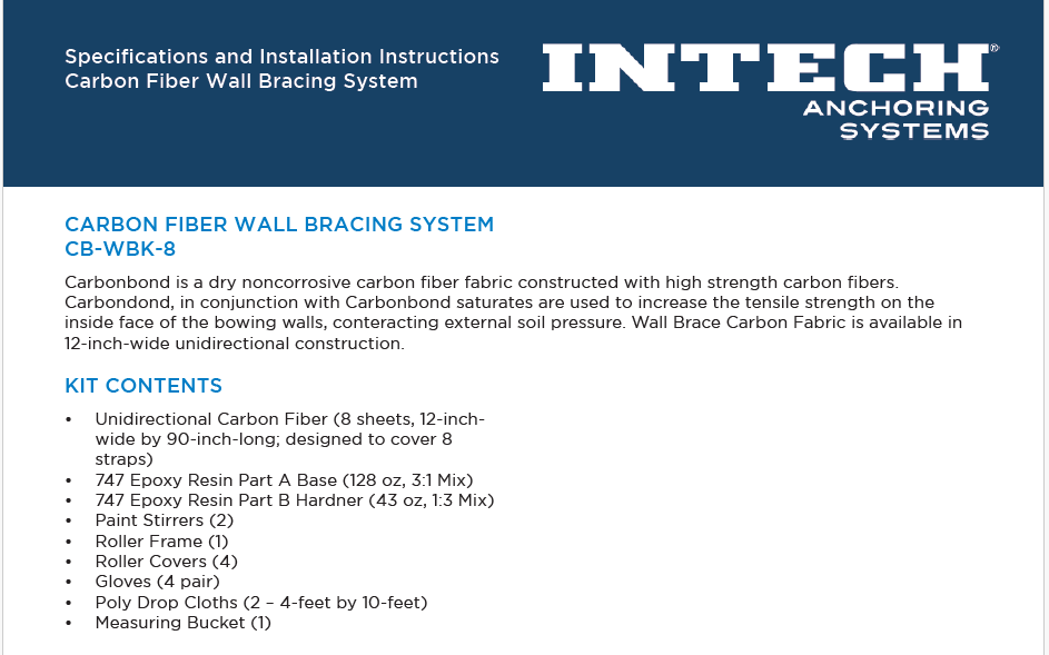 Specifications & Installation Instructions