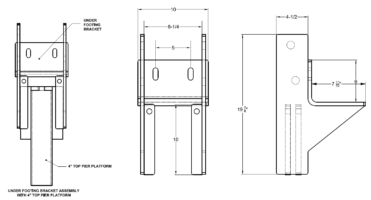 Resistance 3500 Underfooter Bracket